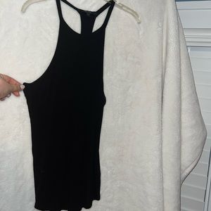 Guess deep arm high neck tank